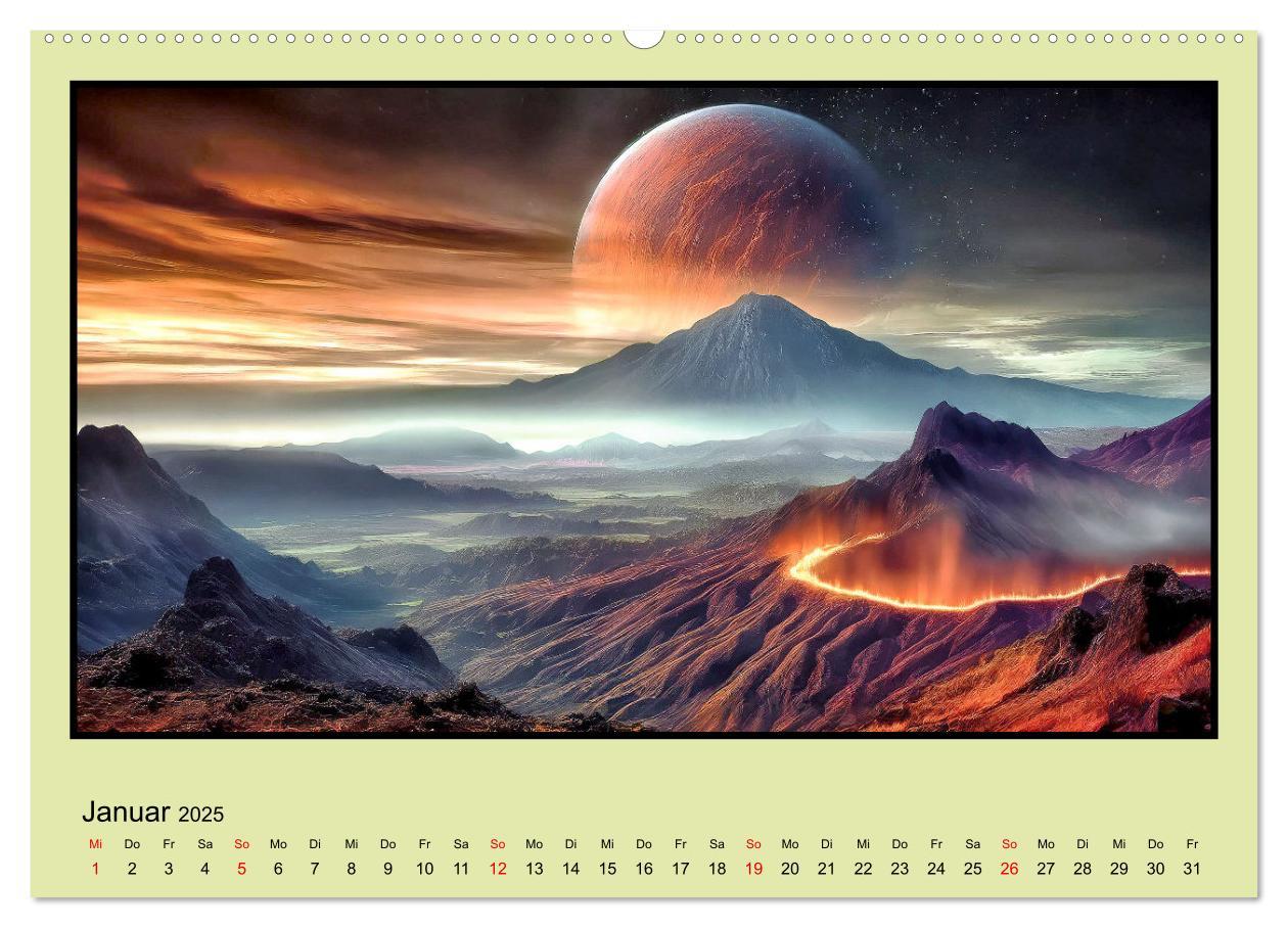 Bild: 9783435647354 | Der Zauber fremder Welten (Wandkalender 2025 DIN A2 quer), CALVENDO...