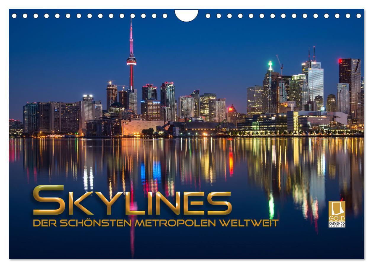 Cover: 9783675427860 | Skylines der schönsten Metropolen weltweit (Wandkalender 2024 DIN...