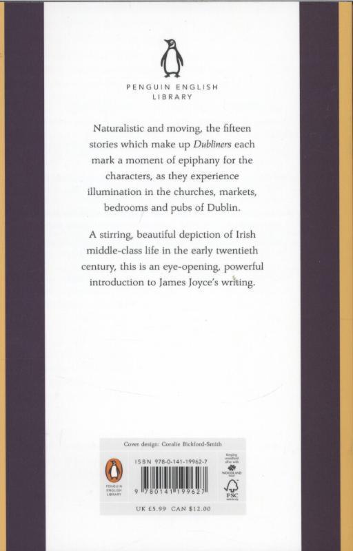 Rückseite: 9780141199627 | Dubliners | James Joyce | Taschenbuch | Penguin English Library | 2012
