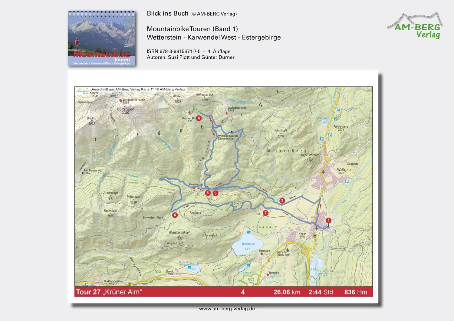 Bild: 9783981567175 | Mountainbike Touren Wetterstein - Karwendel West - Estergebirge | Buch