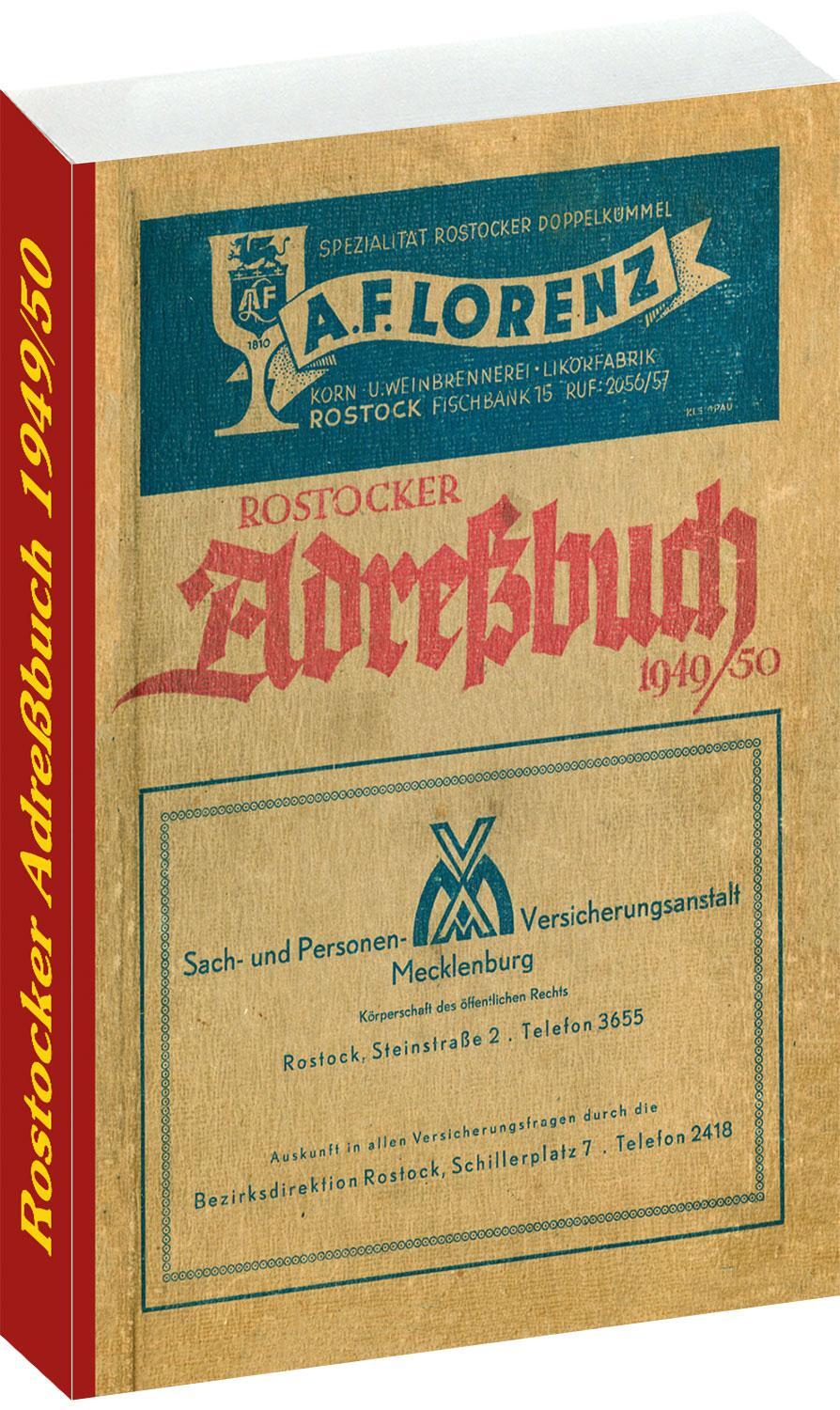 Cover: 9783959660754 | ROSTOCKER ADRESSBUCH 1949/50 | Taschenbuch | Deutsch | 2016