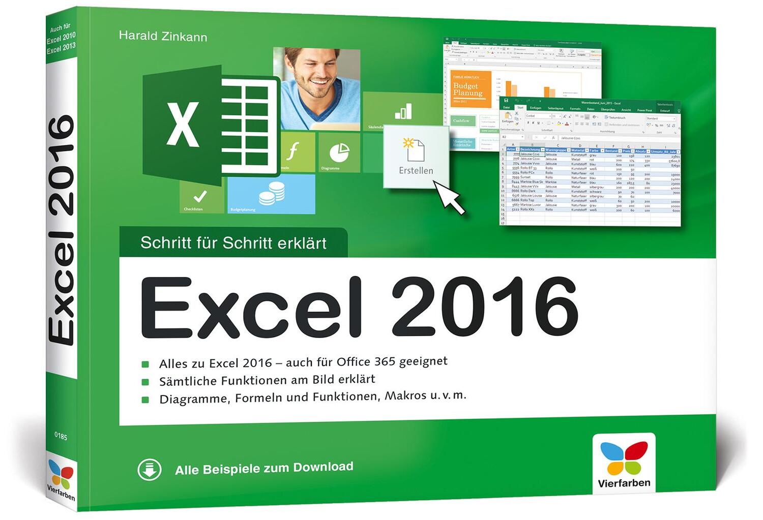 Cover: 9783842101852 | Excel 2016 - Schritt für Schritt erklärt | Harald Zinkann | Buch