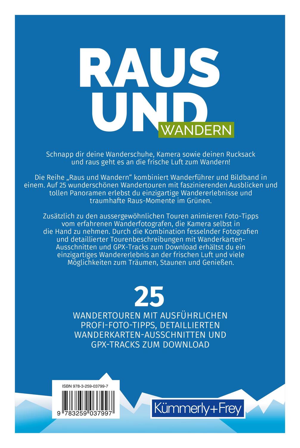 Rückseite: 9783259037997 | Raus und Wandern Zürich | Hallwag Kümmerly+Frey AG | Taschenbuch