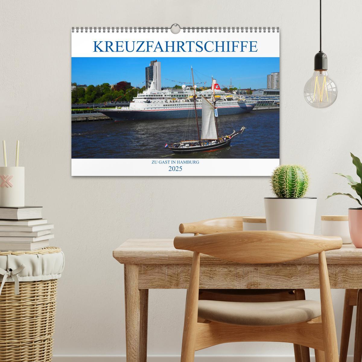 Bild: 9783435431687 | Kreuzfahrtschiffe zu Gast in Hamburg (Wandkalender 2025 DIN A3...