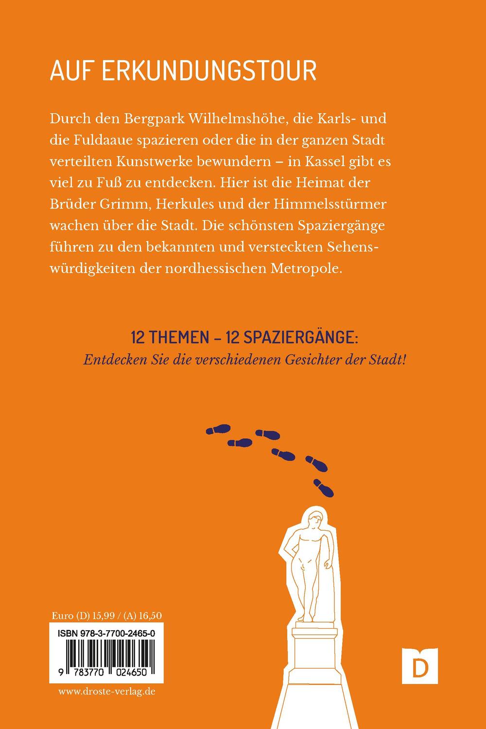 Rückseite: 9783770024650 | Zu Fuß durch Kassel | 12 Spaziergänge | Claudia Panetta-Möller | Buch