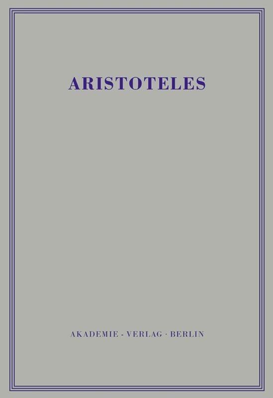 Cover: 9783050011455 | Eudemische Ethik | Aristoteles | Buch | 1984 | De Gruyter