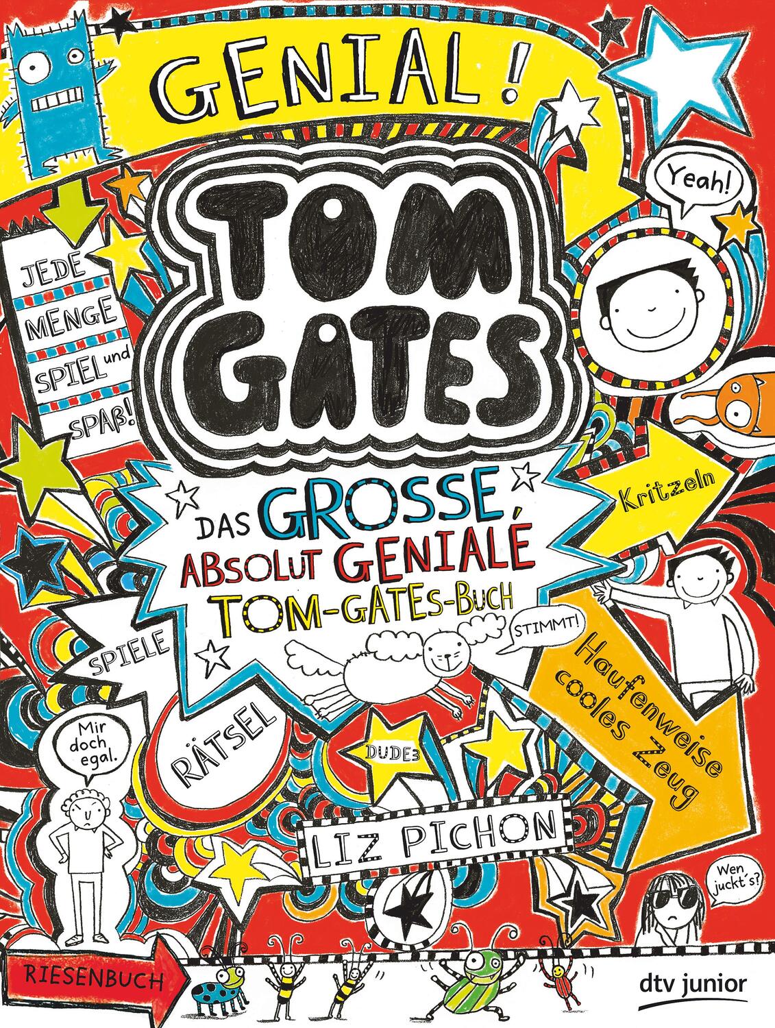 Cover: 9783423718219 | Tom Gates - Das große, absolut geniale Tom-Gates-Buch | Liz Pichon