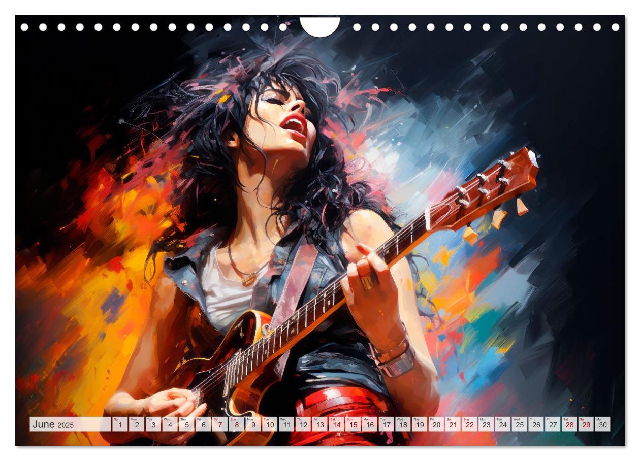 Bild: 9781325999859 | ROCK Feel the unlimited power (Wall Calendar 2025 DIN A4...