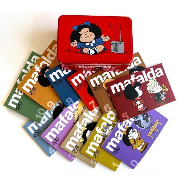 Cover: 9788426424297 | 11 Tomos de Mafalda En Una Lata Roja (Edición Limitada) / 11...