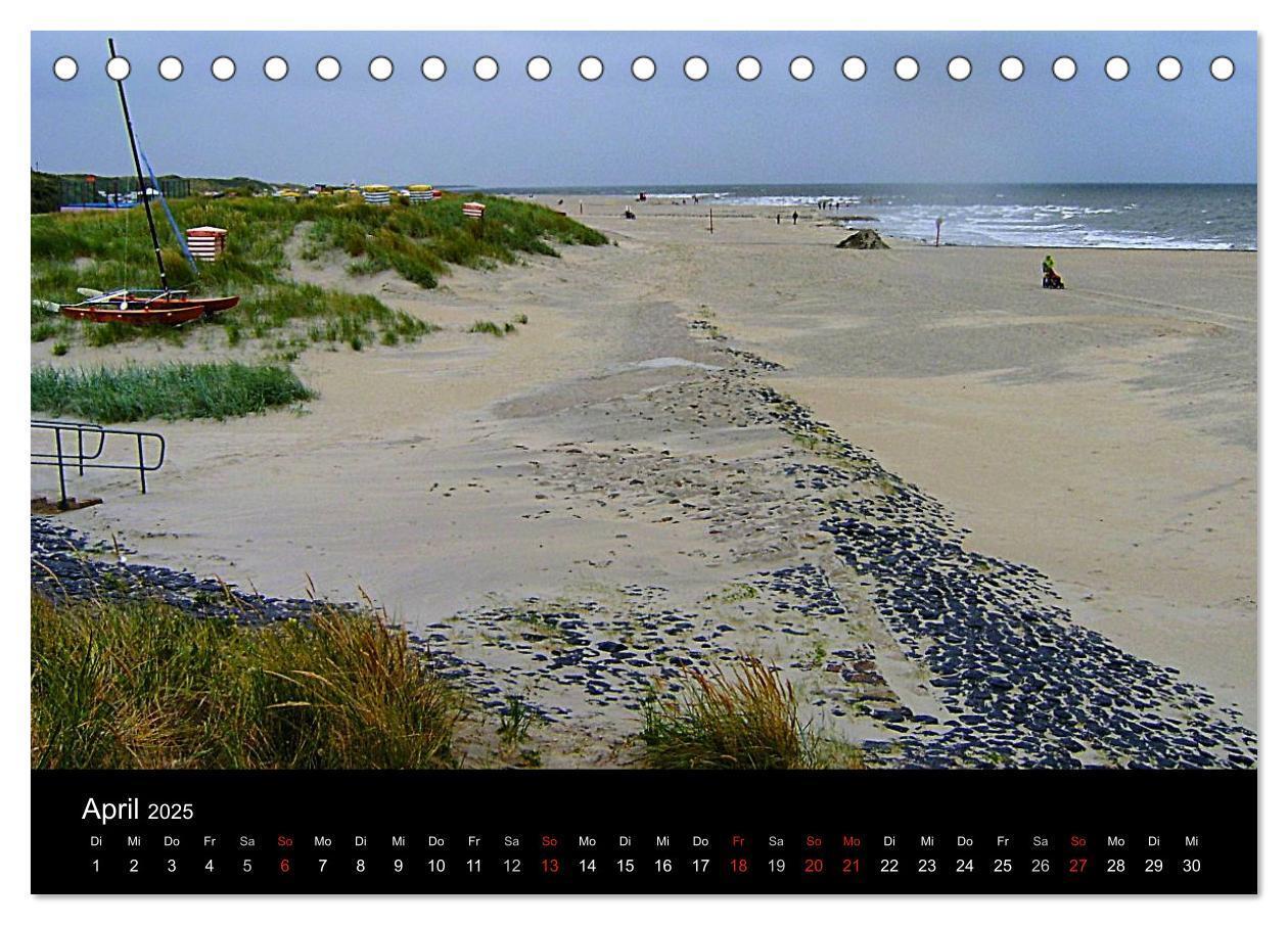 Bild: 9783435747351 | Borkum (Tischkalender 2025 DIN A5 quer), CALVENDO Monatskalender