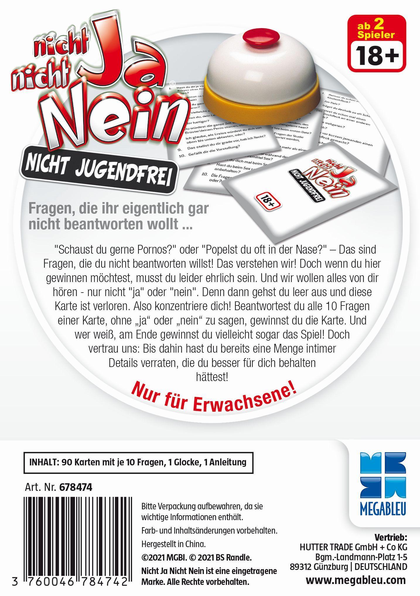 Bild: 3760046784742 | Nicht Ja Nicht Nein - Nicht Jugendfrei | Megableu | Spiel | 678474