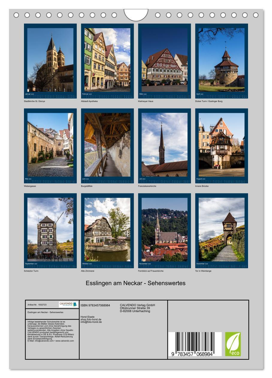 Bild: 9783457068984 | Esslingen am Neckar - Sehenswertes (Wandkalender 2025 DIN A4 hoch),...