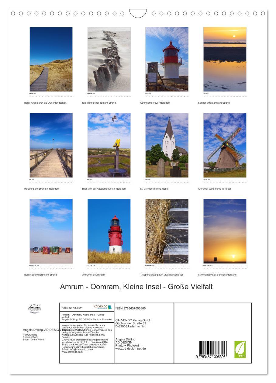 Bild: 9783457006306 | Amrum - Oomram, Kleine Insel - Große Vielfalt (Wandkalender 2025...