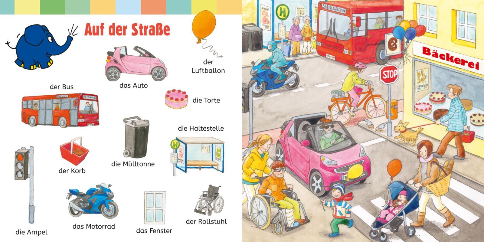 Bild: 9783551254467 | Mein erstes buntes Bildwörterbuch mit Elefant und Hase | Ulla Bartl