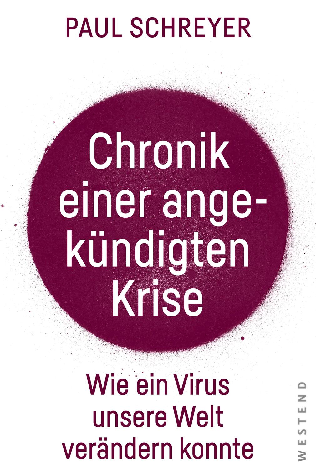 Cover: 9783864893162 | Chronik einer angekündigten Krise | Paul Schreyer | Taschenbuch | 2020