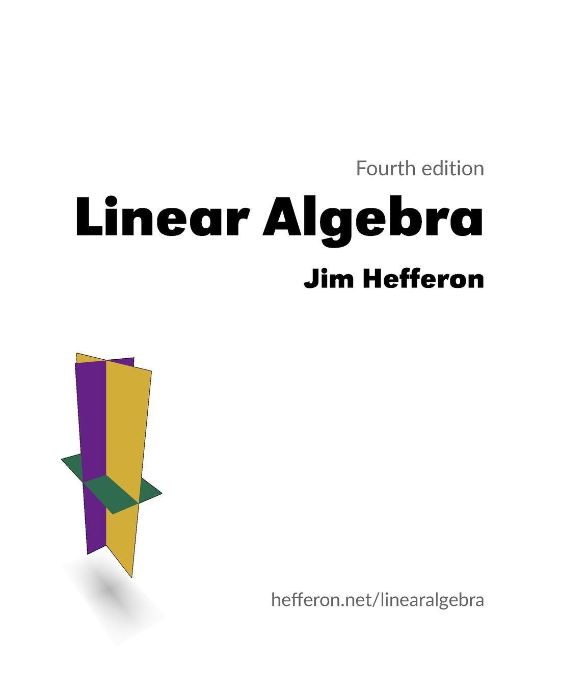 Cover: 9781944325114 | Linear Algebra | Jim Hefferon | Taschenbuch | Paperback | Englisch