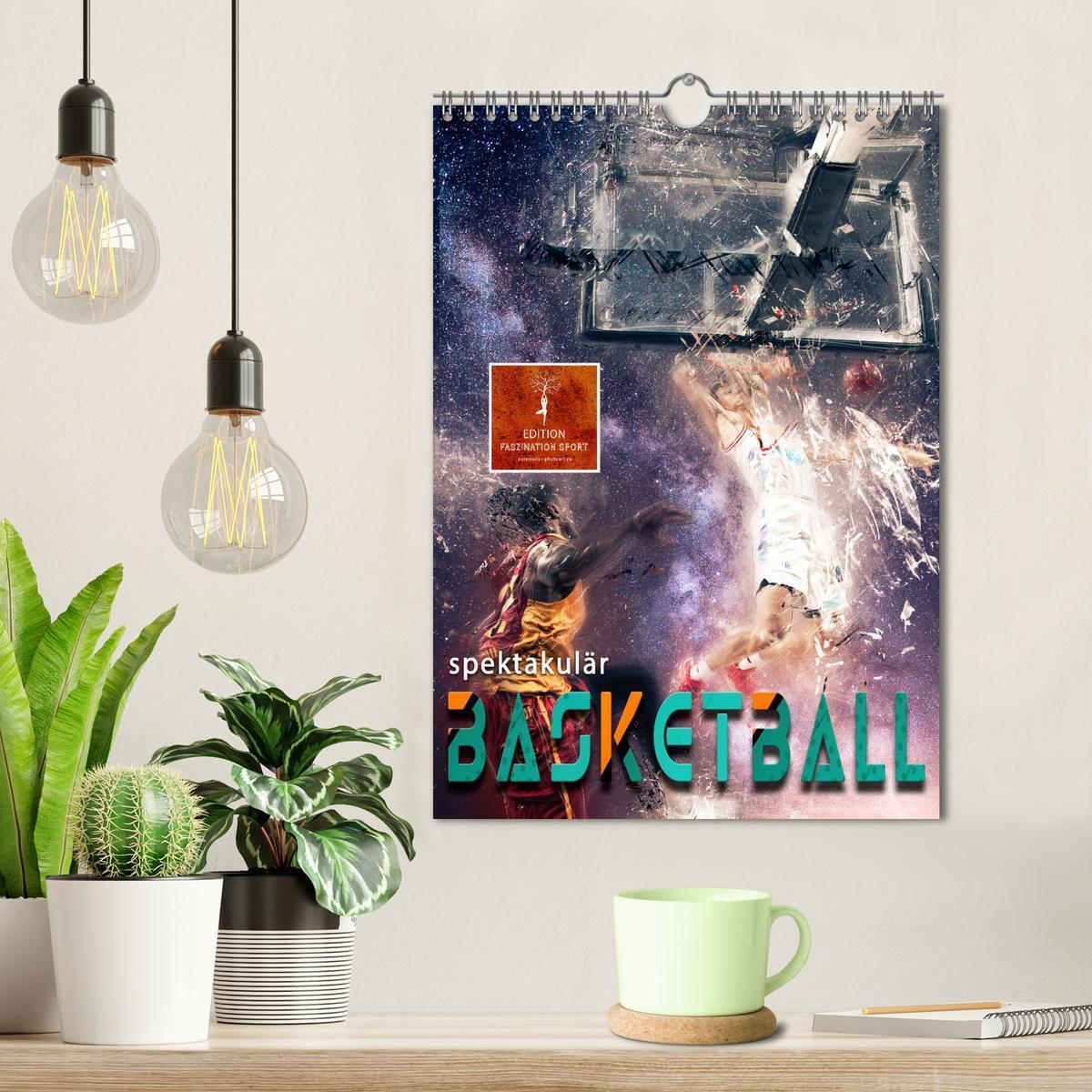 Bild: 9783435929818 | Basketball spektakulär (Wandkalender 2025 DIN A4 hoch), CALVENDO...