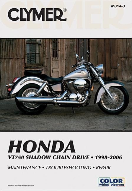 Cover: 9781599690834 | Honda VT750 Shadow Chain Drive Motorcycle (1998-2006) Service...