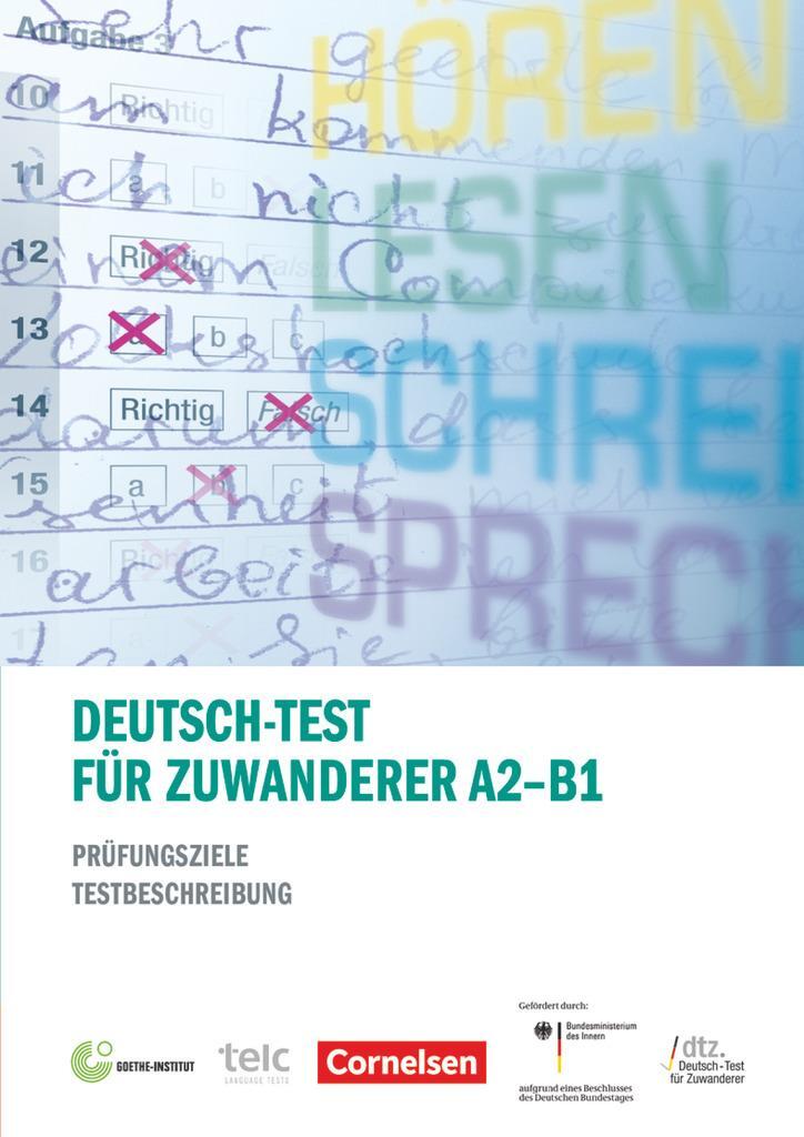 Cover: 9783060204427 | Deutsch-Test für Zuwanderer A2-B1 | Prüfungsziele und Testbeschreibung