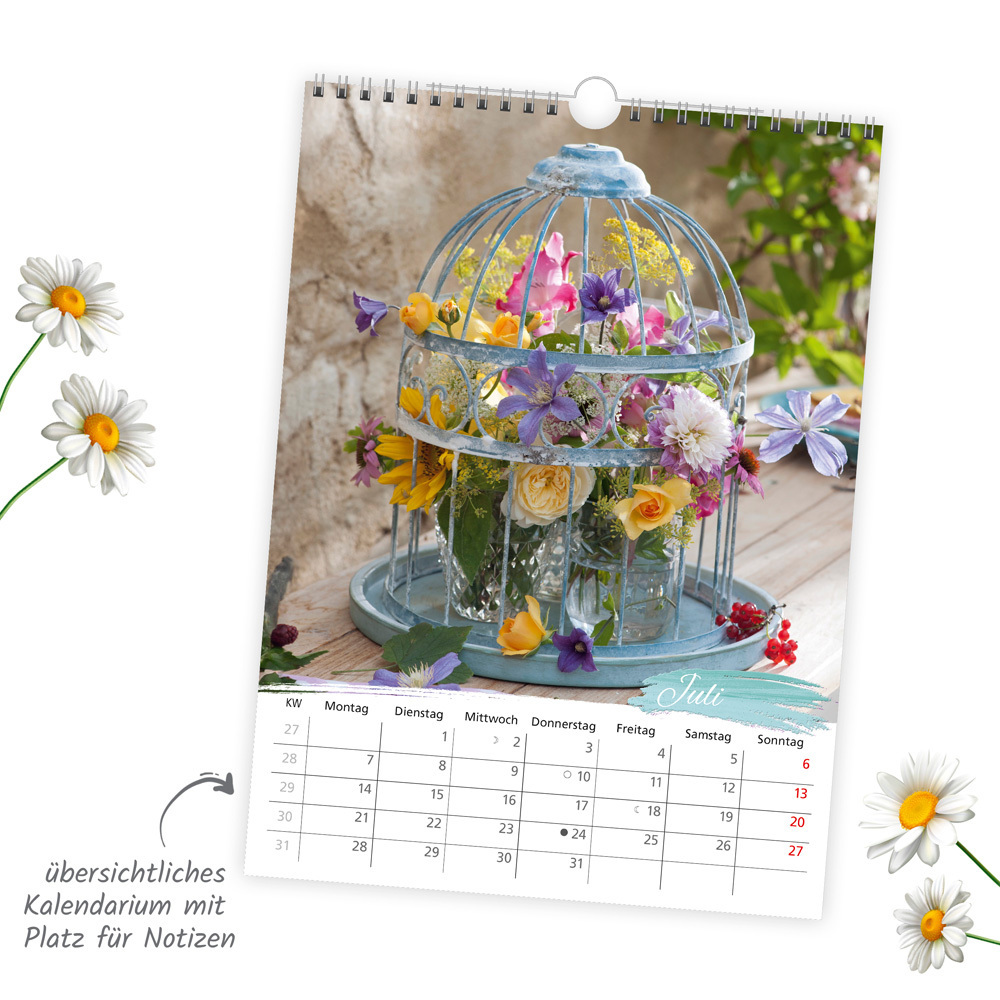 Bild: 9783988021960 | Trötsch Classickalender Blumenkalender 2025 | Wandkalender | Co.KG