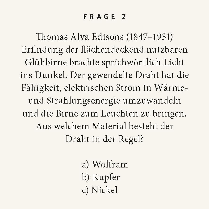 Bild: 9783899784763 | Große Erfindungen-Quiz | 100 Fragen und Antworten | Eumann (u. a.)