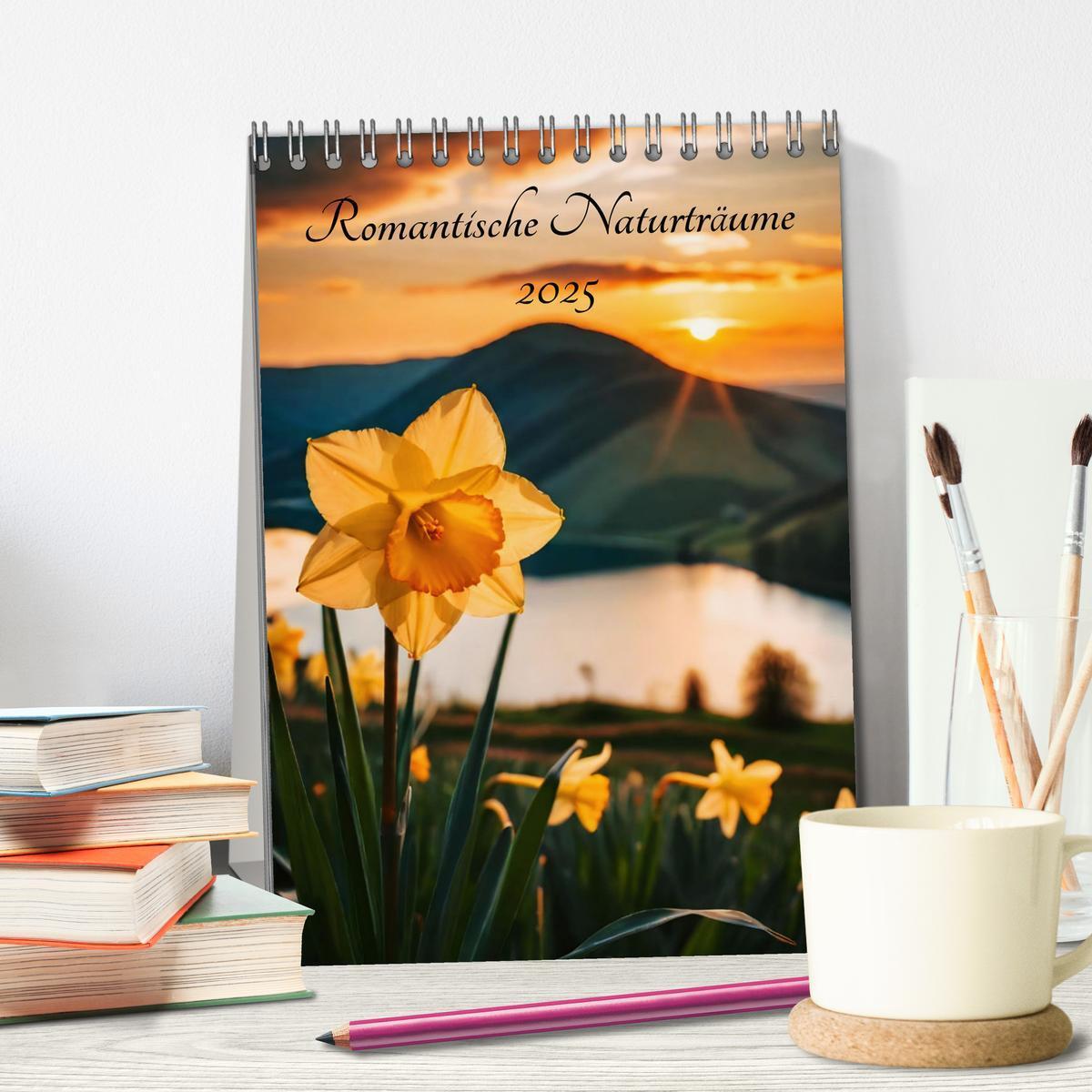 Bild: 9783435417810 | Romantische Naturträume (Tischkalender 2025 DIN A5 hoch), CALVENDO...