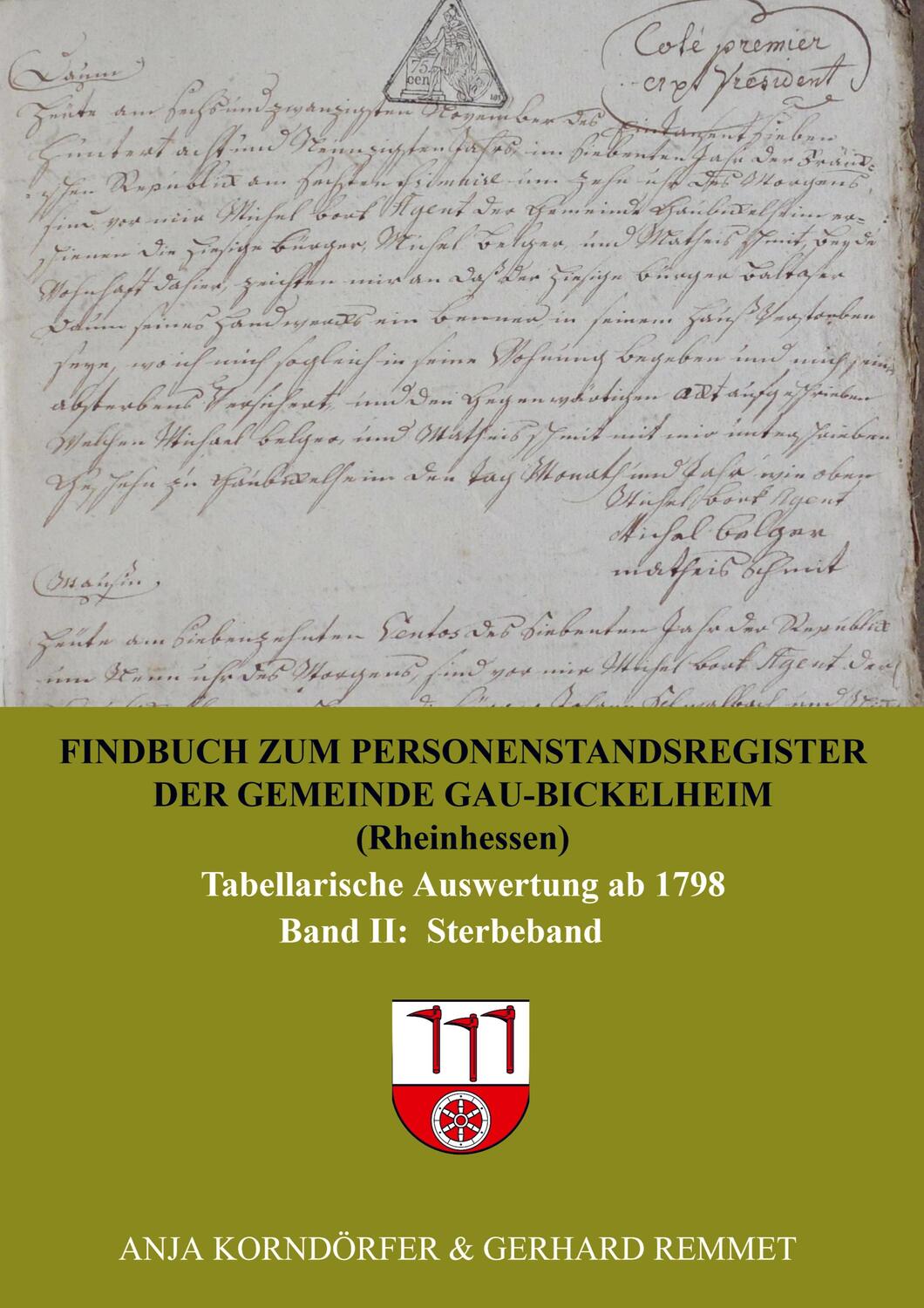 Cover: 9789403730684 | Findbuch zum Personenstandsregister der Gemeinde...