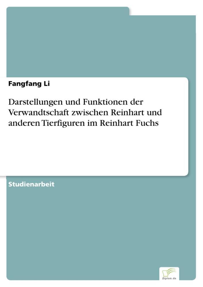 Cover: 9783961169764 | Darstellungen und Funktionen der Verwandtschaft zwischen Reinhart...
