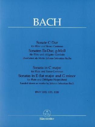 Cover: 9790006507047 | Drei Sonaten für Flöte und Klavier BWV 1020, 1031, 1033 (Bach...