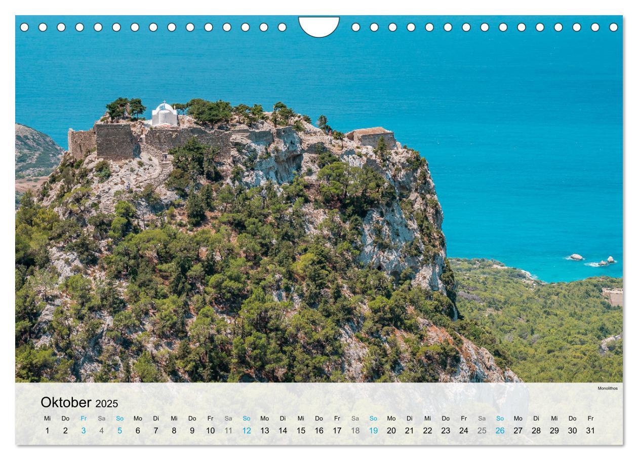 Bild: 9783383926563 | Rhodos - Die Highlights der Insel (Wandkalender 2025 DIN A4 quer),...