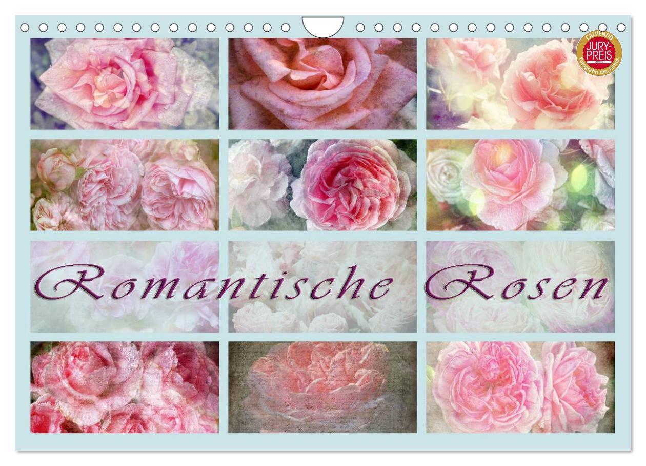 Cover: 9783435737475 | Romantische Rosen (Wandkalender 2025 DIN A4 quer), CALVENDO...