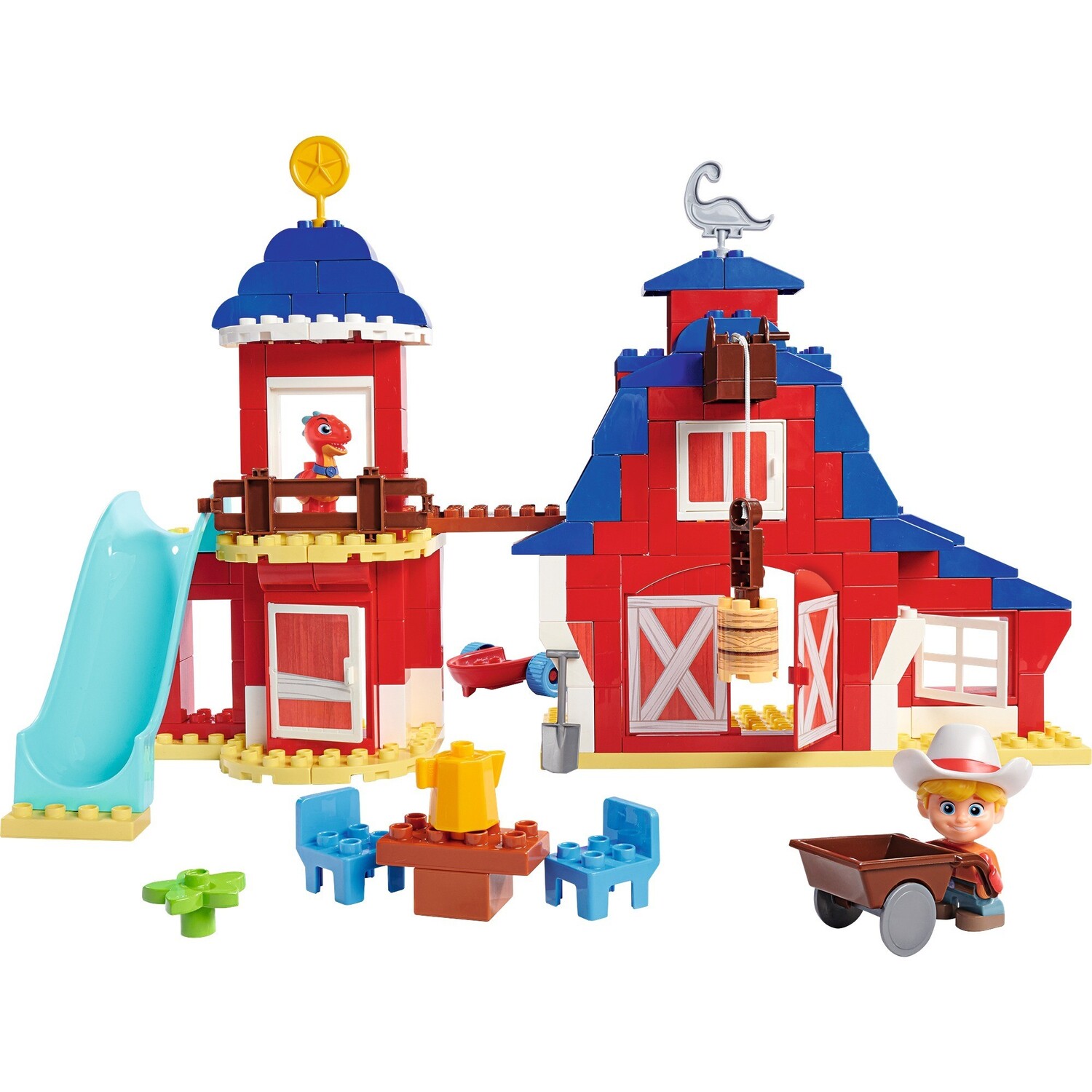 Cover: 4004943571838 | BIG 800057183 - BIG Bloxx Dino Ranch Clubhouse, 168-teilig,...