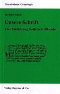 Cover: 9783768610087 | Unsere Schrift | Eine Einführung in die Schriftkunde | Heribert Sturm