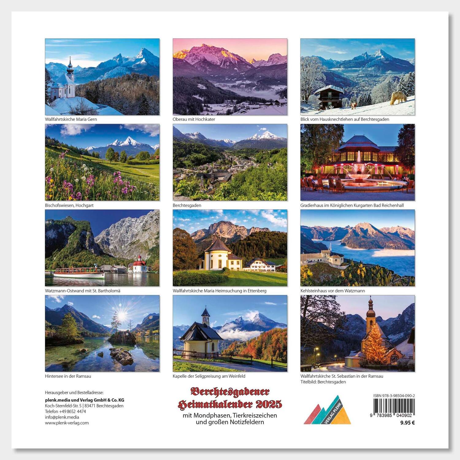 Rückseite: 9783985040902 | Berchtesgadener Heimatkalender 2025 | KG | Kalender | Spiralbindung