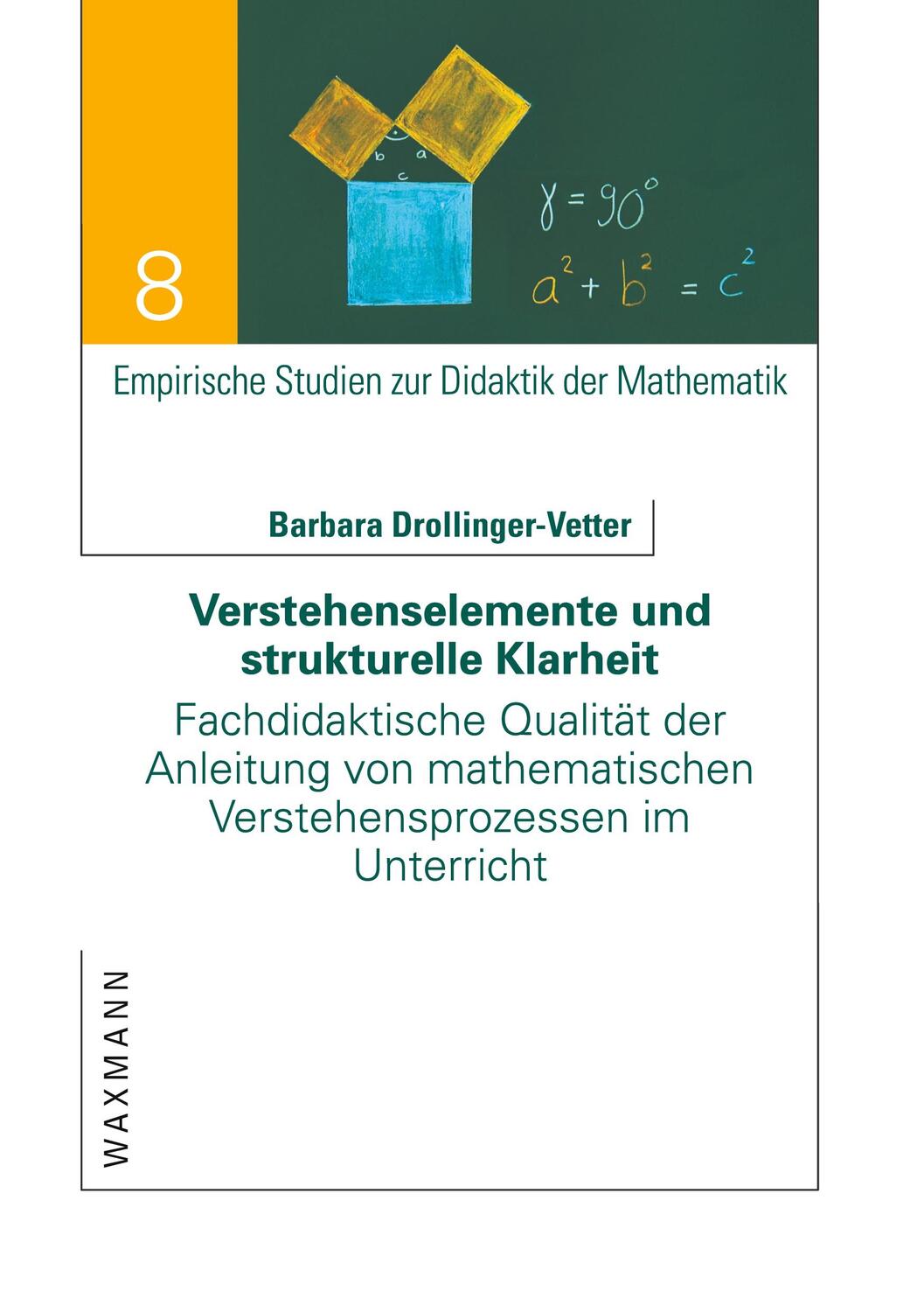 Cover: 9783830926061 | Verstehenselemente und strukturelle Klarheit | Drollinger-Vetter