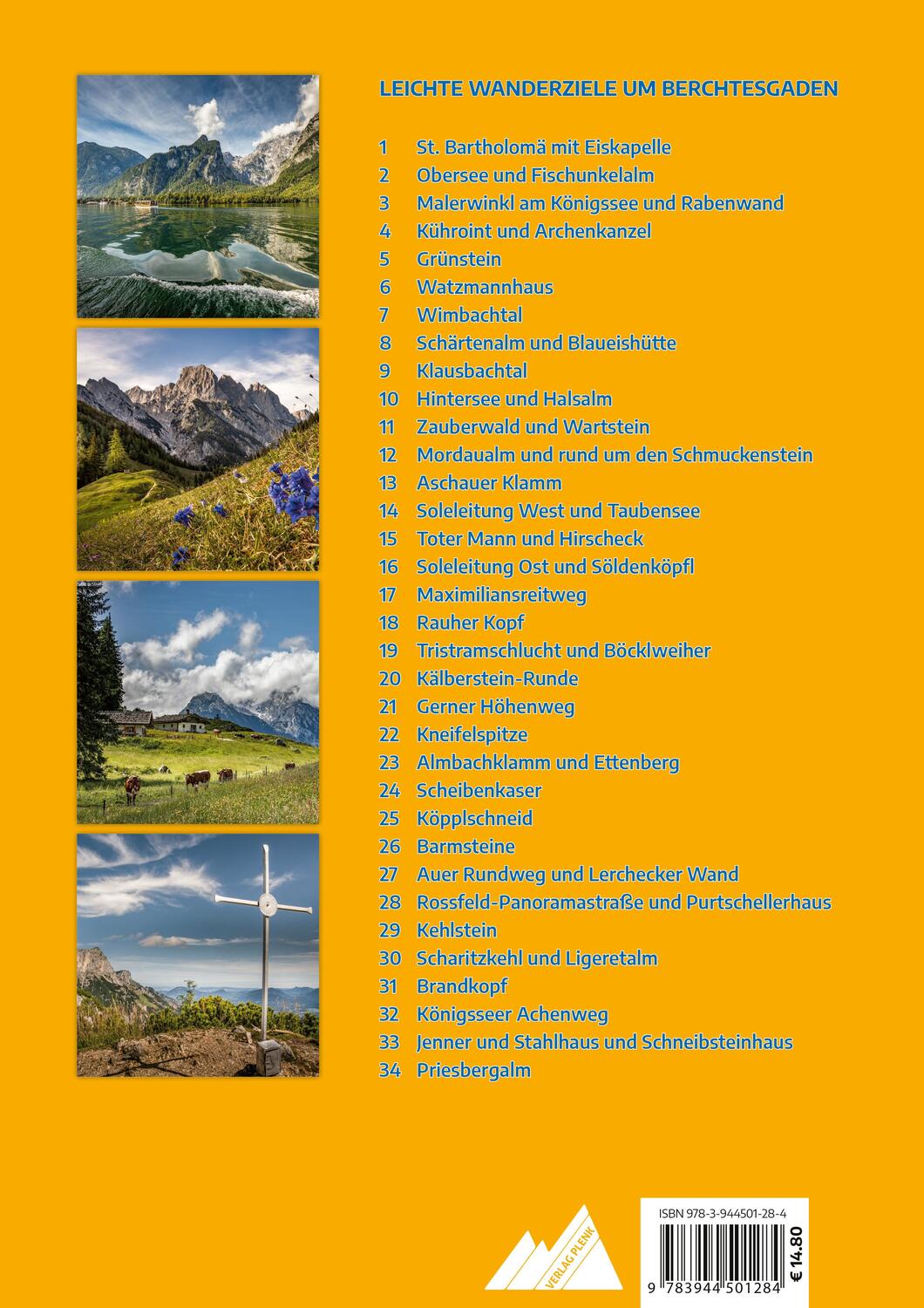 Rückseite: 9783944501284 | Leichte Wanderziele um Berchtesgaden | Elke Kropp | Taschenbuch | 2023