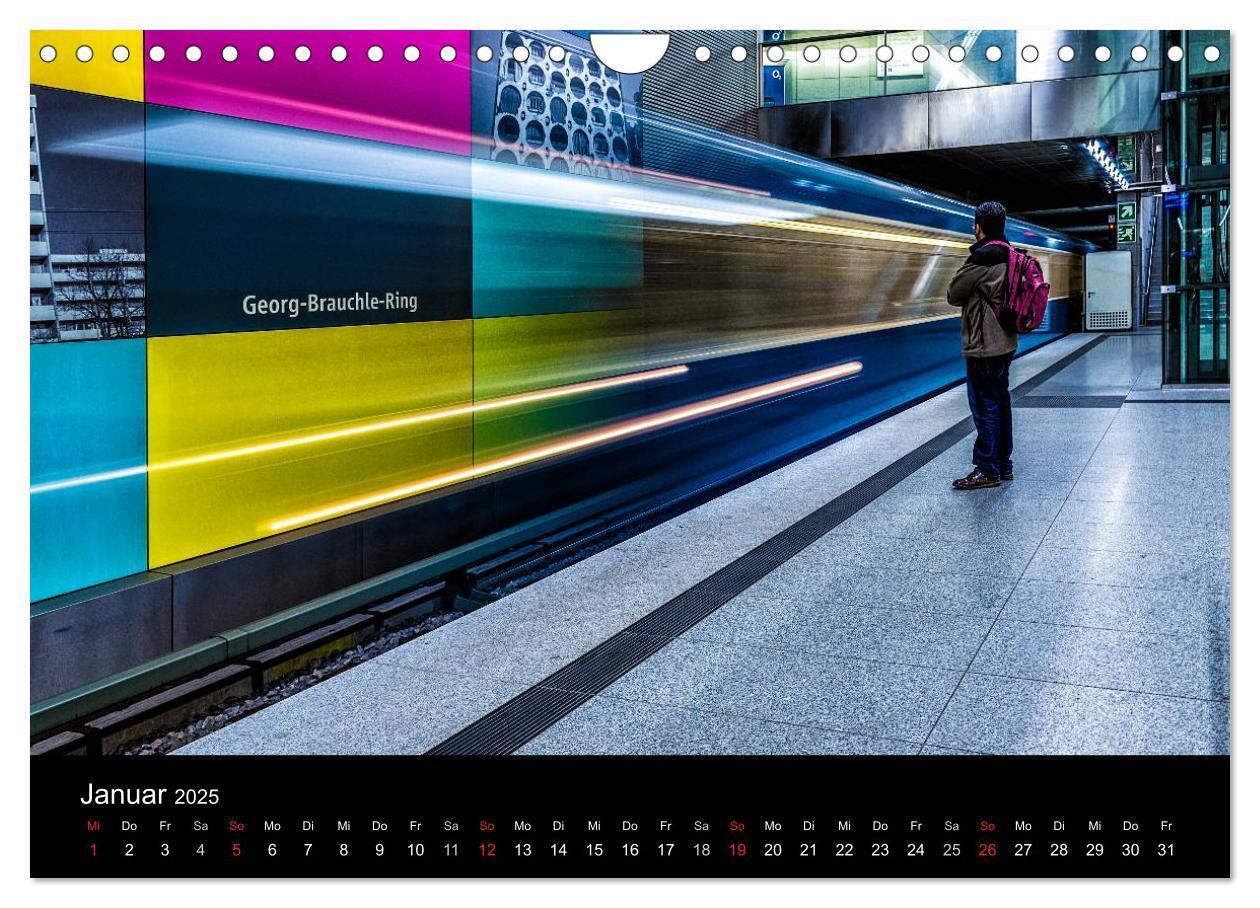 Bild: 9783435669981 | U-Bahn in München (Wandkalender 2025 DIN A4 quer), CALVENDO...