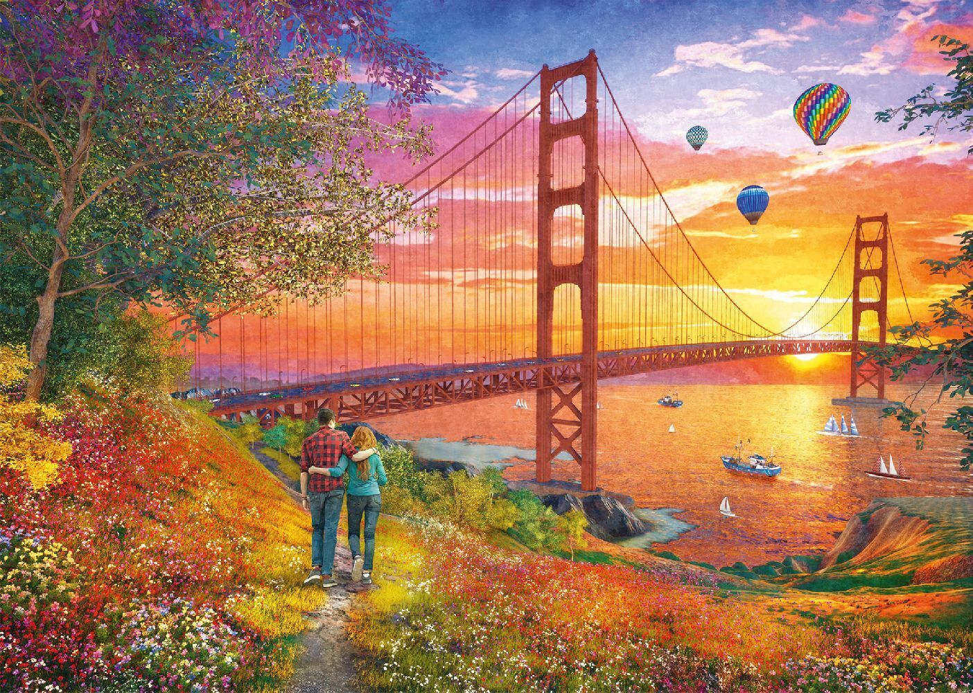 Bild: 4001504597733 | Spaziergang zur Golden Gate Bridge | Spiel | Schachtel | 59773 | 2024