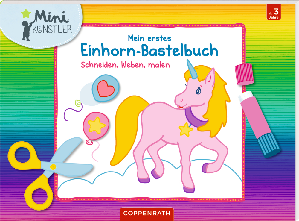 Cover: 9783649632382 | Mein erstes Einhorn-Bastelbuch | Schneiden, kleben, malen | Wagner
