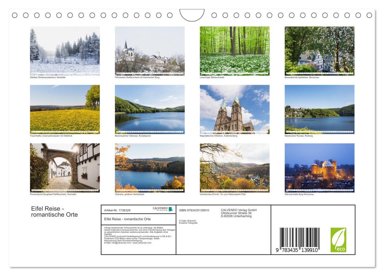 Bild: 9783435139910 | Eifel Reise - romantische Orte (Wandkalender 2025 DIN A4 quer),...