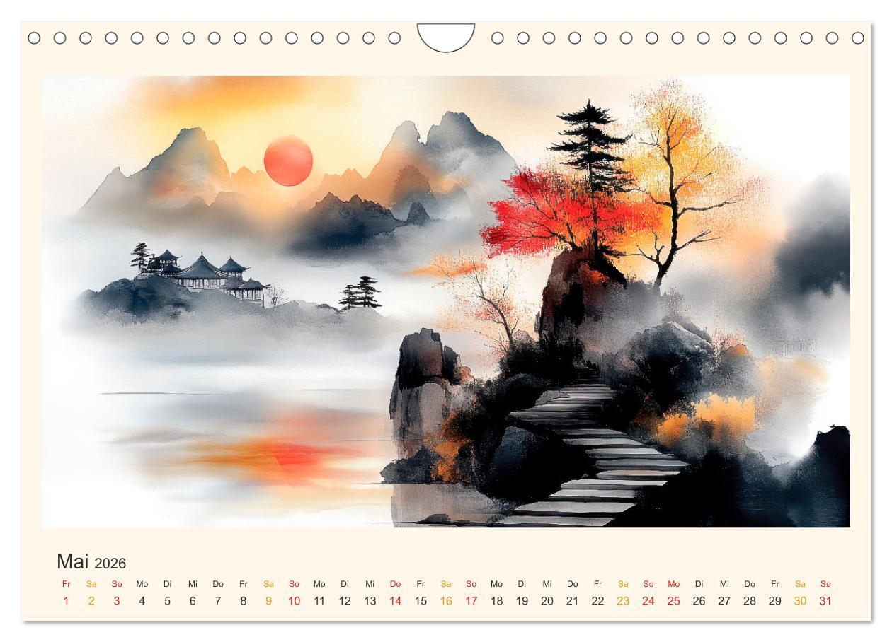 Bild: 9783457251249 | Japan - die Farben der Tradition (Wandkalender 2026 DIN A4 quer),...