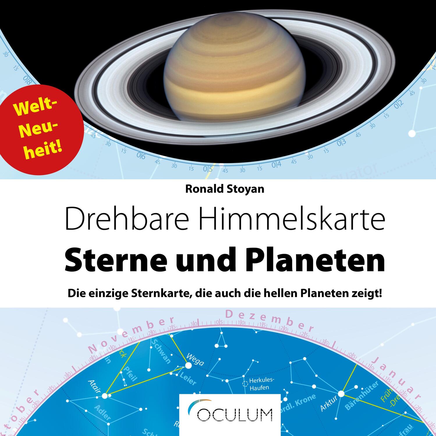 Cover: 9783938469965 | Drehbare Himmelskarte Sterne & Planeten | Ronald Stoyan | (Land-)Karte