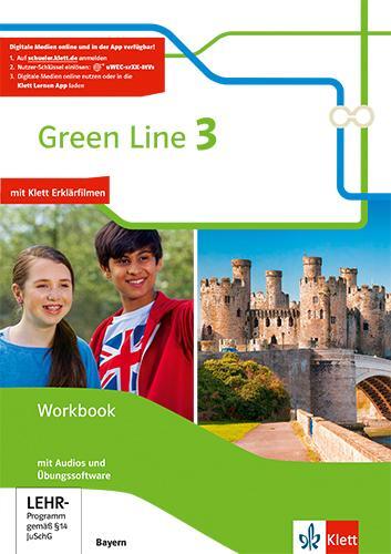 Cover: 9783128030364 | Green Line 3. Workbook mit Audio-CD und Übungssoftware 7. Klasse....