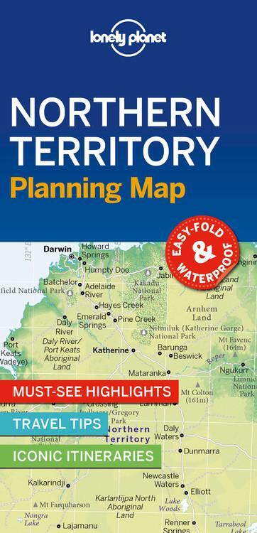 Cover: 9781788686006 | Lonely Planet Northern Territory Planning Map | Lonely Planet | 2019