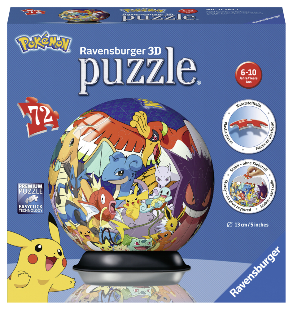 Cover: 4005556117857 | Ravensburger 3D Puzzle 11785 - Puzzle-Ball Pokémon - 72 Teile -...