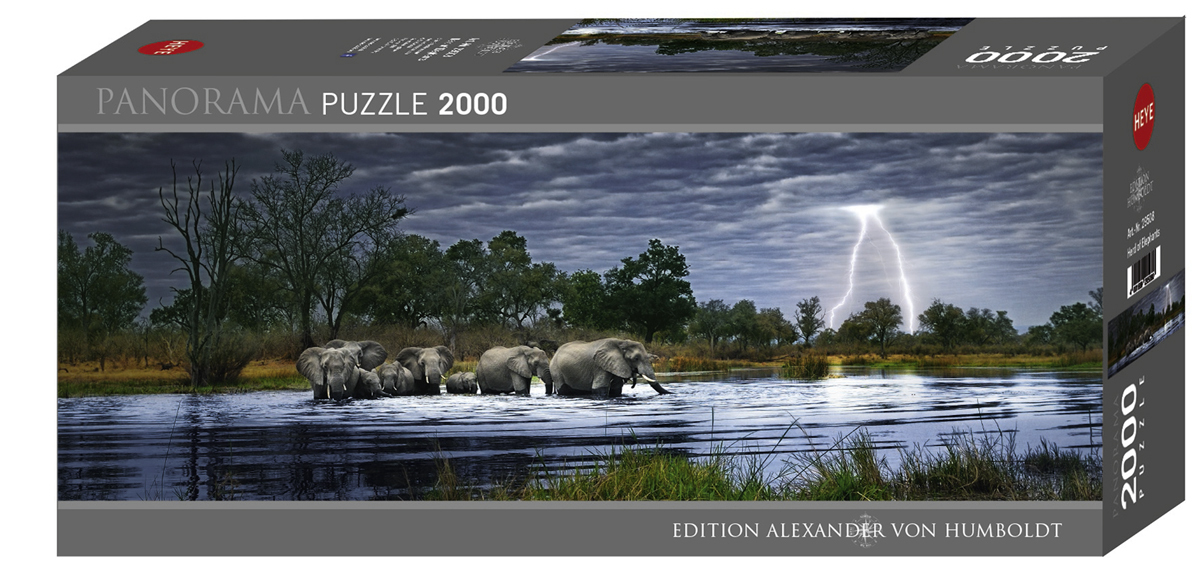 Cover: 4001689295080 | Herd of Elephants Puzzle | 2000 Teile | Alex Bernasconi | Spiel | 2012