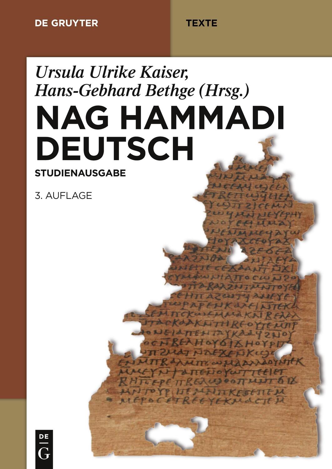 Cover: 9783110312348 | Nag Hammadi Deutsch | Hans-Martin Schenke (u. a.) | Taschenbuch | XXIX