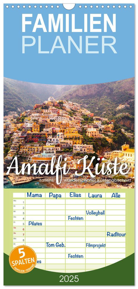 Cover: 9783457096321 | Familienplaner 2025 - Amalfi Küste - Italiens wunderschöner...