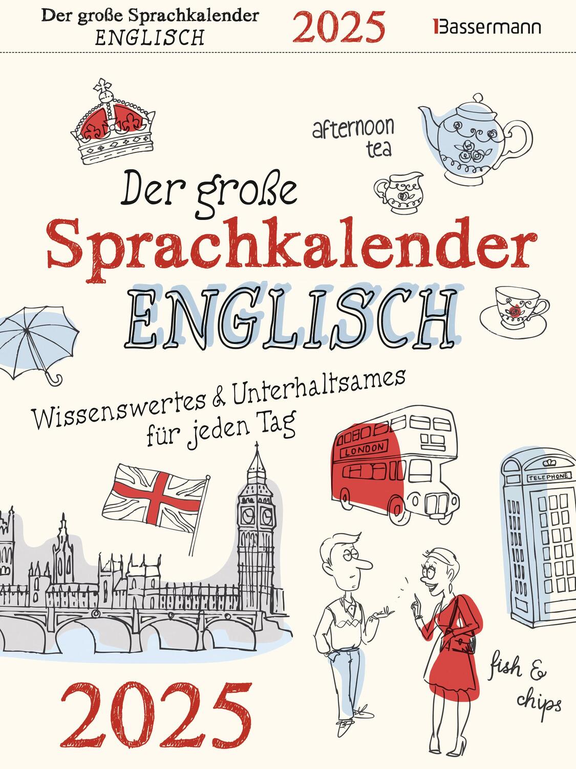 Cover: 9783809449263 | Der große Sprachkalender Englisch 2025 | Birgit Adam | Kalender | 2025