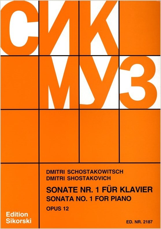 Cover: 9790201646497 | Sonate No. 1 Op.12 | Dimitri Shostakovich | Buch | Chant du Monde